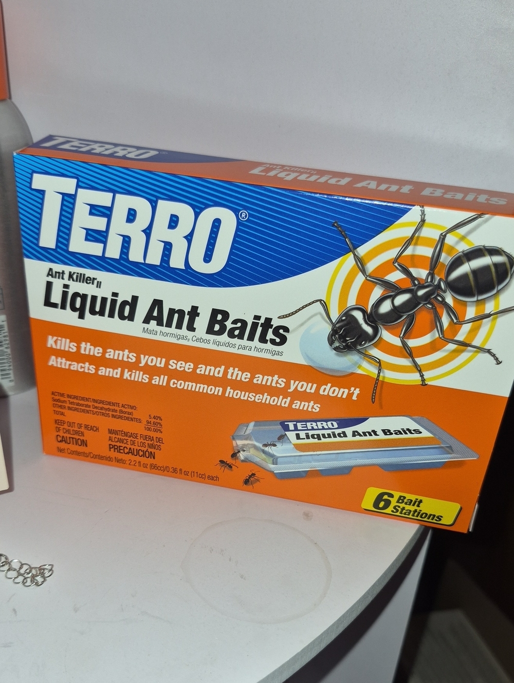 Liquid Ant Baits - Orange Ant Control (6 Bait Stations) Nwt